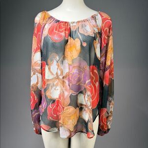 Arianne Vibrant Floral Blouse - (rack15)